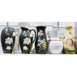 Assorted ceramics and various mid and earlier 20th century jugs, vases, two ewers, etc. (2 boxes and