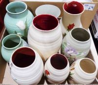 Collection of Brentleigh ware vases to include Ballina pattern, Chelsea pattern, etc, a Royal