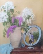 Kendall Pastel Still life with flowers in jug, signed lower right together with various assorted