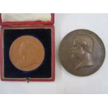 Box Containing Commemorative Medals, including Queen Victoria Diamond Jubilee in bronze and original