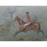 George Algernon Fothergill, watercolour highlighted with white, "a souvenir of ERW in