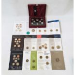 Royal Mint Proof Set, 25th Anniversary of Decimal Currency in Britain. Silver coins from £1 down