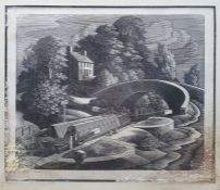 George Mackley Woodcut No.27/50, signed and titled in pencil in margin, woodcut is damaged on the