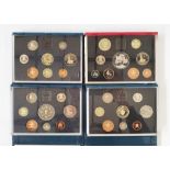 United Kingdom Proof Sets from the Royal Mint, with the following years in blue folders, 1993, 1994,