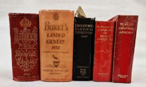 Burke's Landed Gentry 1952, Burke's Peerage, Baronetage and Knightage 1897, London, Harrison, Pall