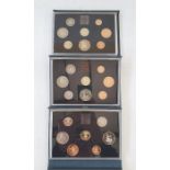 Presentation Folder containing Brilliant Uncirculated Euro Coin Sets from Austria, Belgium, Finland,