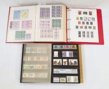 GB, Commonwealth & Rest of World: Box of 3 albums and 4 stockbooks of QV-QEII period stamps,