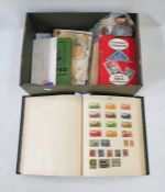 All World: Boxed Collection in 2 albums, packets & loose with SG catalogues 1941 and 1964.