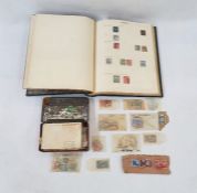GB/British Empire: QV-KGVI collection in green 'Simplex' stamp album and small red tin.  Mint &