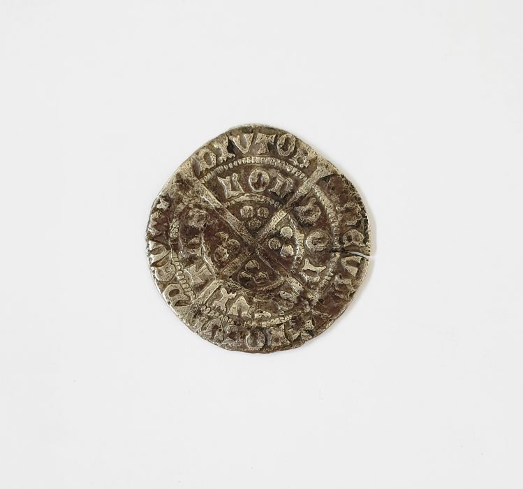 Henry VI restored oct 1470- Apr 1471 groat, mint mark restoration cross, S.2082 weight 2.8g very - Image 4 of 4