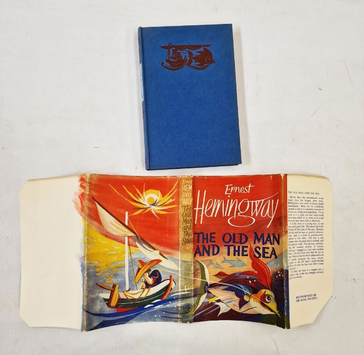 Hemingway, Ernest  "The Old Man and the Sea", Jonathan Cape 1952, blue cloth with a red blindstamped - Image 12 of 12