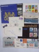 GB & British Commonwealth: Small suitcase of covers, PCs, pres. packs with 'XLCR' stamp finder and