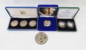 Group of Coins to include, 2002 Silver Proof Crown of Her Majesty's Golden Jubilee, 1997 Silver