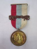 Masonic interest: Masonic colour medal instituted by HRH Augustus Fred, Duke of Sussex MW Grand