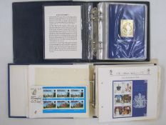 GB: Boxed collection of 4 albums & carton of mainly defin. & commem. with air postal history &