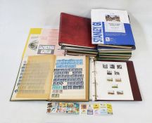 GB: Box of 5 albums, 8 stockbooks & some loose pages of QEII, pre-decimal & decimal, IOM & Channel