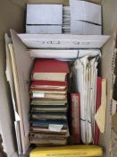 GB & British Empire:  Box of various, inc. an album, folders, pages and blocks/loose in registered