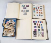 GB, British Commonwealth & Rest of World: Large Box of 3 albums, 4 stockbooks, carton and packets;