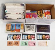 GB: Box of QEII covers & booklets (1950s-1980s) both pre-decimal & decimal.  140+ covers inc. TPO,