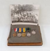 WWI Medal group awarded to Sub Conductor Charles Charles Cuerden, Military Works Service.  WWI