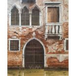 Emmanuel Shoolheifer (20th century) Palazzo Zorzi - Venice, signed, titled and dated 1991 lower