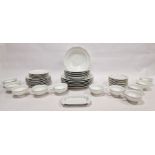 Rosenthal 'Maria' pattern part dinner service to include various sized plates, soup bowls, cups,