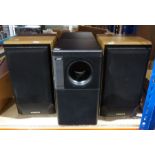 Bose Acoustimass 5 series III speaker system (SER No. 021725312600567AC) and a pair of Heybrook