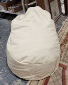 Modern leatherette beanbag chair