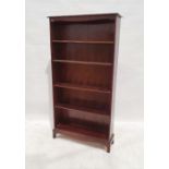 20th century Stag Minstrel open adjustable bookcase, 169cm x 88cm x 26cm