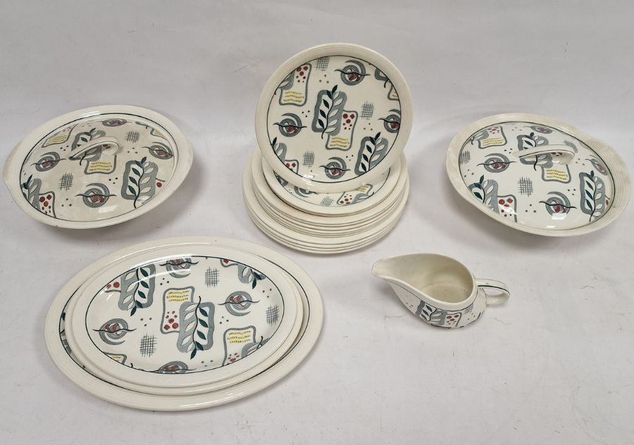 Mid-century Ringwood Ware Wood & Sons Calypso part dinner service to include three oval meat plates, - Image 2 of 2