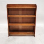 20th century oak open four-shelf bookcase, 90cm x 76cm x 15cm  Condition ReportSurface scratches,