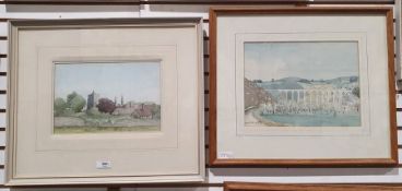 Kenneth Pengelly Watercolour Viaduct through Taymar, signed and dated 27 lower left Kenneth Pengelly