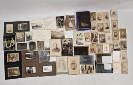 Small collection of late 19th/early 20th century photographs and glass plates