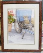 Patricia Swann  Watercolour  "Fish Market Next Stop?" and assorted paintings and prints (11)