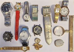 Quantity of watches, various, to include a Pulsar stainless steel gentleman's wristwatch with