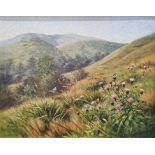 Richard Tratt "The Purbeck Hills, Barrard Down", signed and dated 1993 lower left, label verso Peter