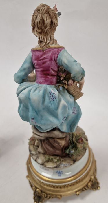 Lladro figure of Spanish girl holding bunch of flowers, continental figure of girl with flowers on - Image 6 of 21