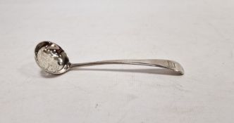 George III silver sugar sifting spoon, Old English pattern, London 1792, makers George Smith and