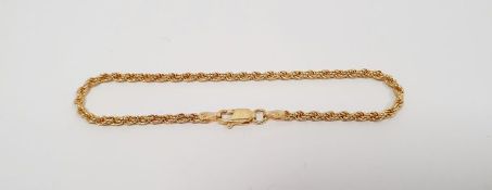 14k yellow gold bracelet, 4.8g