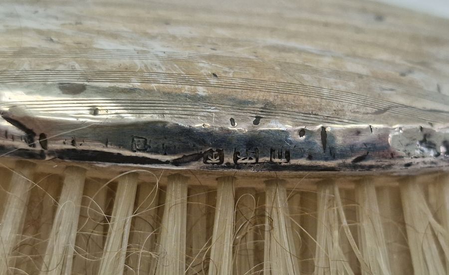 Various silver-backed dressing table mirrors and brushes, various makers marks and styles (7) - Image 4 of 8