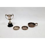 Antique French silver-coloured metal tastevin of typical form with gadrooned sides, circa 1830 and