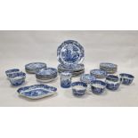 Various Copeland Spode 'Italian' pattern plates, cups, saucers, preserve pot and other matching