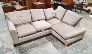 Laura Ashley corner sofa in pale grey upholstery