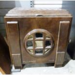 French Art Deco Chappee 8007 cast iron and enamel woodburning stove