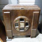 French Art Deco Chappee 8007 cast iron and enamel woodburning stove