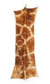 Late 19th/Early 20th Century, African (Possibly Ugandan) Giraffe Hide rectangular shield. (Some loss