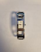 Calvin Klein lady's stainless steel wristwatch, with matching open link bracelet