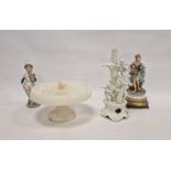 Lladro figure of Spanish girl holding bunch of flowers, continental figure of girl with flowers on