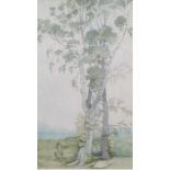 Kenneth Pengelly Watercolour drawing Trees in landscape, signed and dated 84 lower left, framed