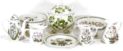 Large collection of Portmeirion 'Botanic Gardens' chinaware to include serving bowls, teapot,